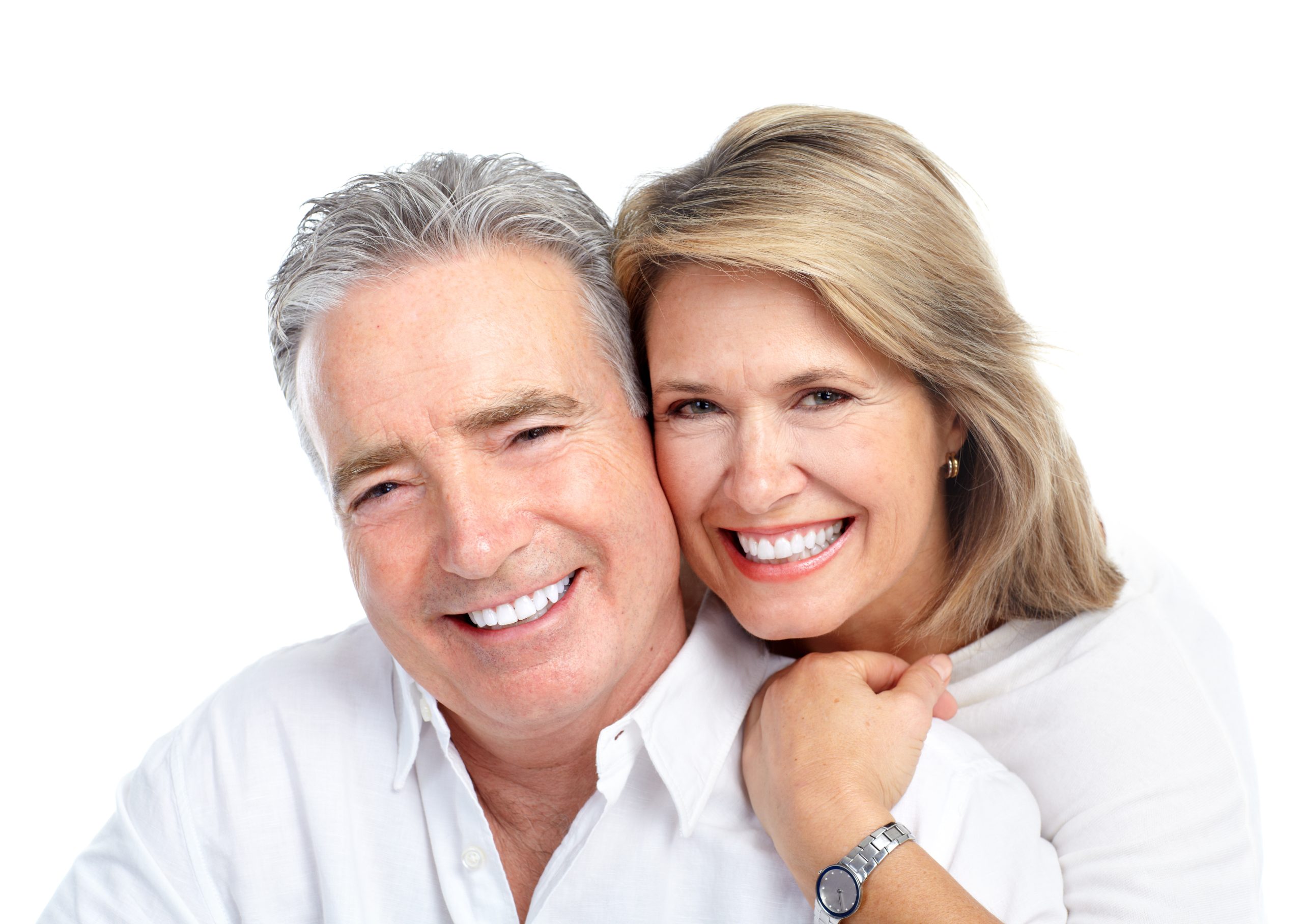 Happy elderly couple.